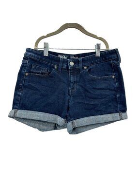 Mossimo Mid-Rise Midi Power Stretch Jean Shorts Size 26
